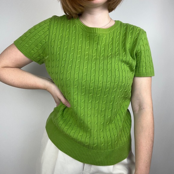 Green Knit Tee - Picture 4 of 4